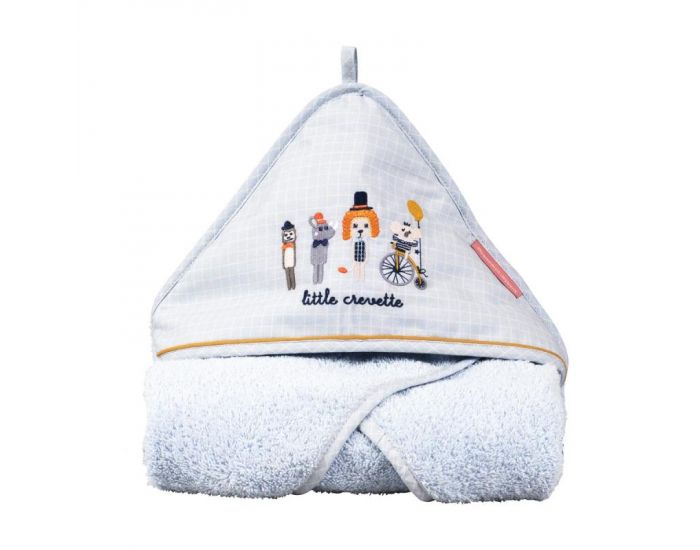LITTLE CREVETTE Cape de Bain Lucien - 75x75 cm - Ds la naissance 