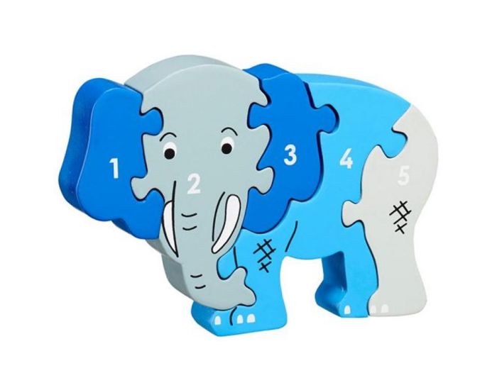 LANKA KADE Puzzle en Bois Elphant Chiffres 1-5 - Ds 10 mois
