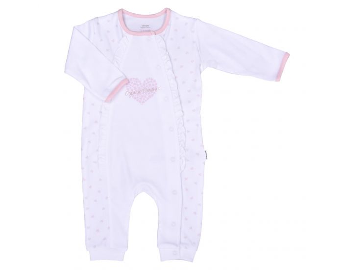 BEBESEO Combinaison Organique Rose & Blanche 100% Bio
