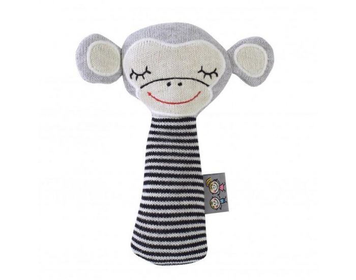 SEVIRA KIDS Hochet en coton - Singe - Ds la Naissance