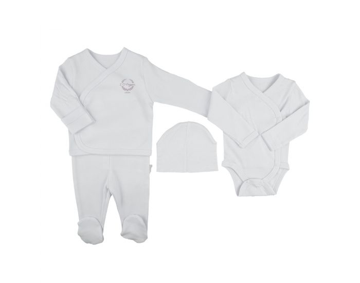 BEBESEO Kit De Naissance Prmatur Bio Blanc