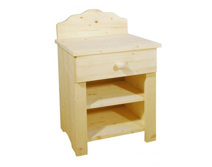 LA CABANE DE CALYS Chevet 1 tiroir - Brut