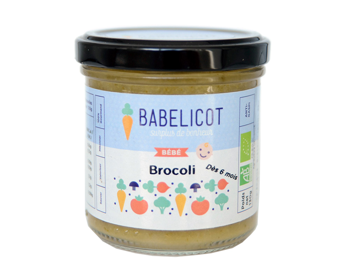 BABELICOT Pure de Brocolis - 130g - Ds 6 mois