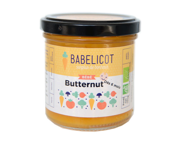BABELICOT Pure de Butternut - 130g - Ds 6 mois
