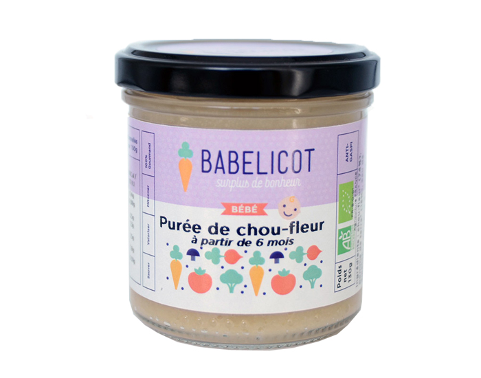 BABELICOT Pure de Chou-fleur - 130g - Ds 6 mois