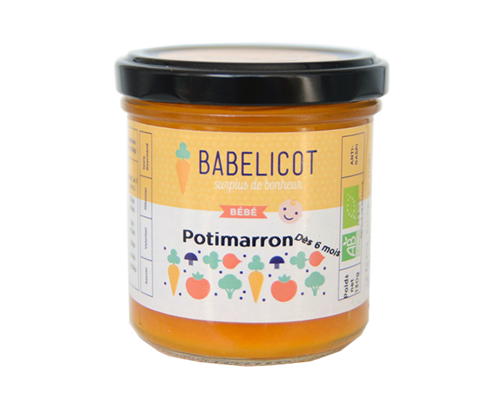 BABELICOT Pure de Potimarron - 130g - Ds 6 mois
