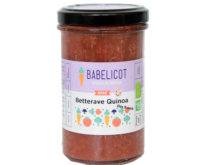 BABELICOT Pure Betteraves et Quinoa - 200g - Ds 9 mois
