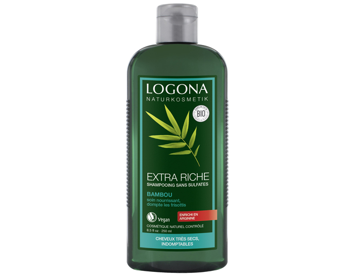 LOGONA Shampooing Crème au Bambou - Cheveux Fatigués - 250 ml