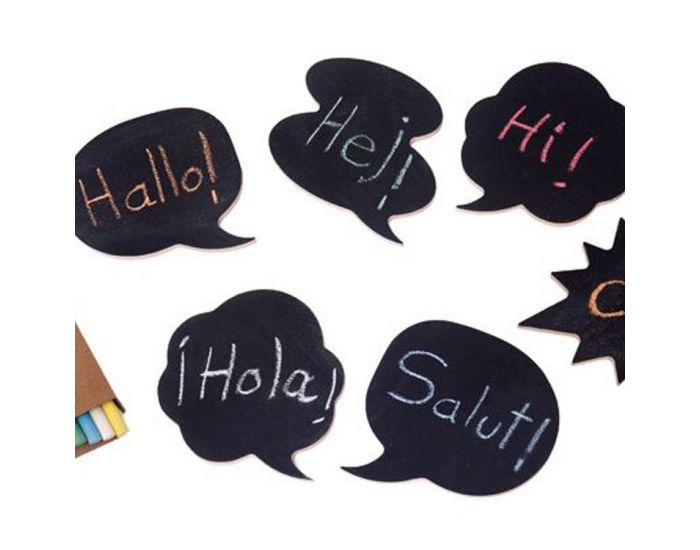 WODIBOW Jeux en bois et ardoise Chalking About - Ds 3 ans