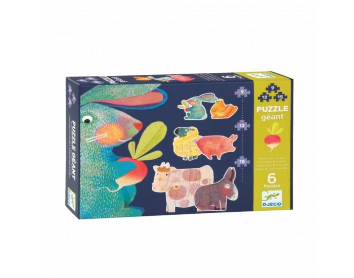 DJECO PUZZLE Gant Pissenlit Et Ses Amis - Ds 3 ans