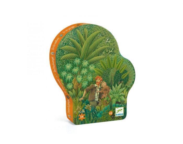 DJECO Puzzle 54 Pices - Dans La Jungle - Ds 5 ans