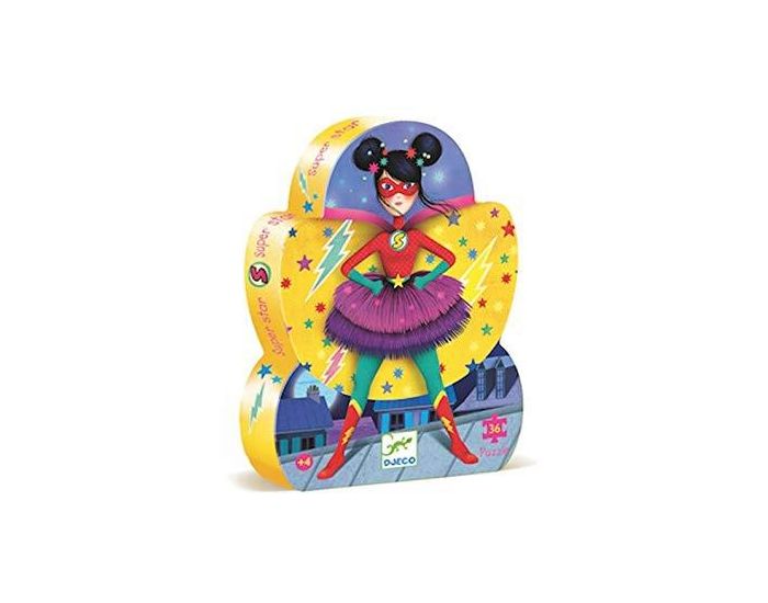 DJECO Puzzle 36 Pices - Super Star - Ds 4 ans