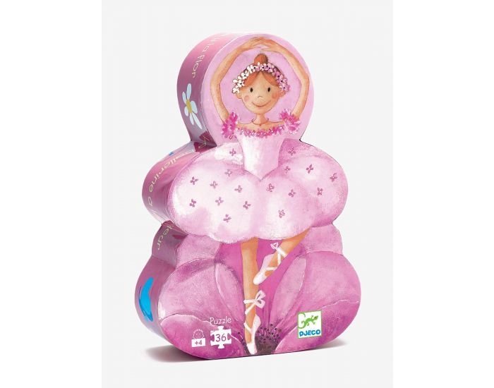 DJECO Puzzle 36 pices La Ballerine A La Fleur - Ds 4 ans