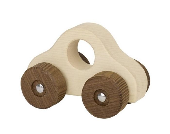 GOKI Petite Voiture  saisir en bois naturel Clair - Ds 12 mois