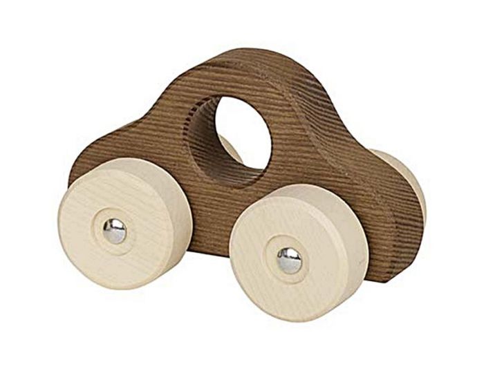 GOKI Petite Voiture  saisir en bois naturel Fonc - GOKI