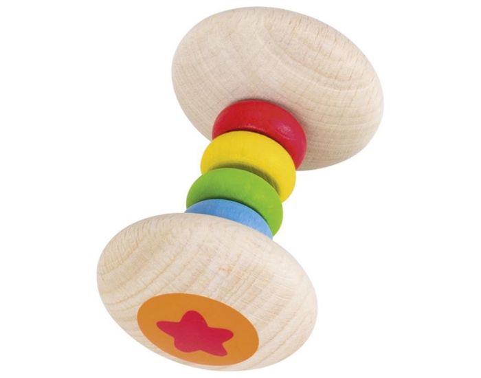 HEIMESS Hochet bois Arc en ciel - Ds la Naissance