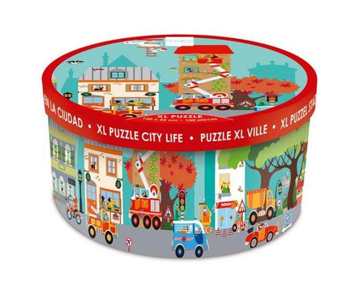 SCRATCH EUROPE Puzzle de sol XL Ville - Ds 5 ans