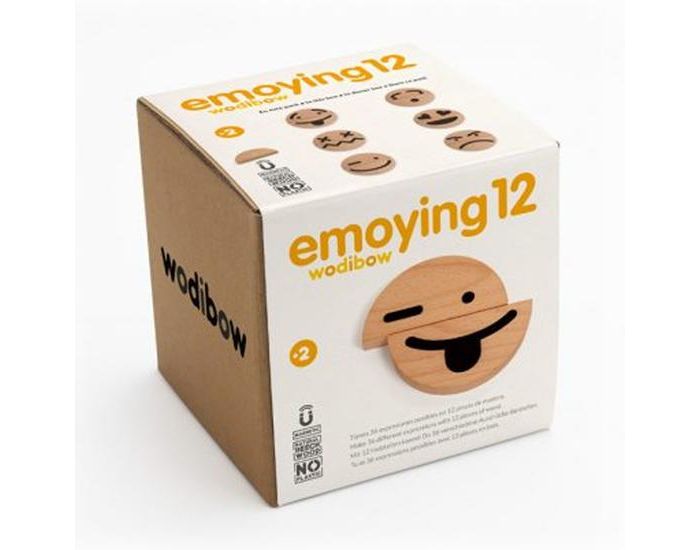 WODIBOW Jeux des motions en bois Emoying 12 - Ds 2 ans