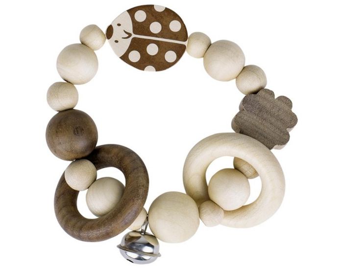 HEIMESS Hochet bois flexible Coccinnelle Nature 764120 