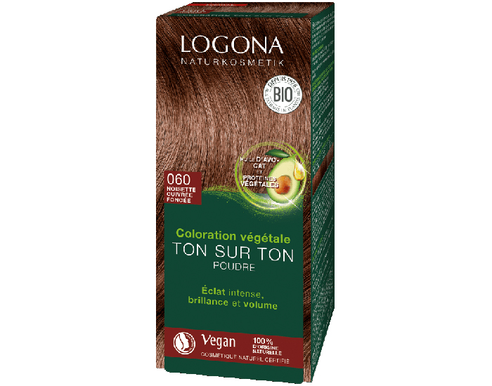 LOGONA Coloration Végétal Noisette Cuivrée - 100 g