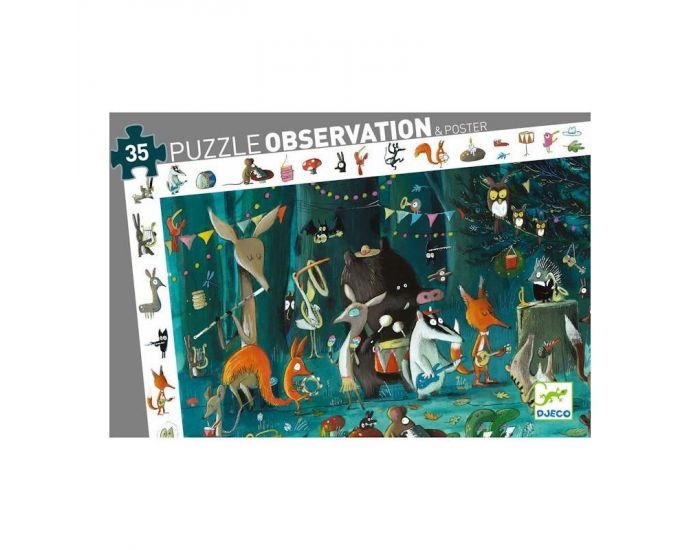 DJECO Puzzle D'Observation - L'Orchestre - 35 Pices - Ds 3 ans