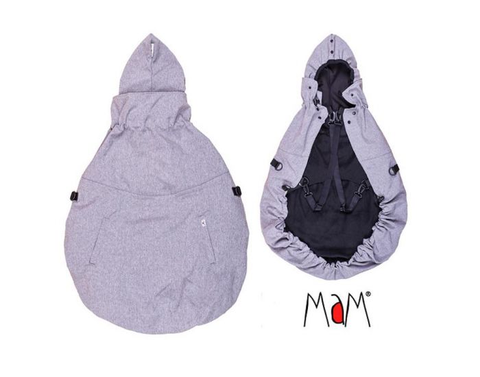 MAM DESIGN Couverture de Portage Softshell 2 en 1 - Grey/Black