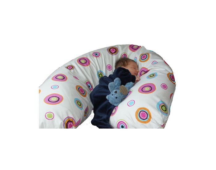 LES DRAPS DE MONIQUE Coussin d'Allaitement + Housse - 120 cm