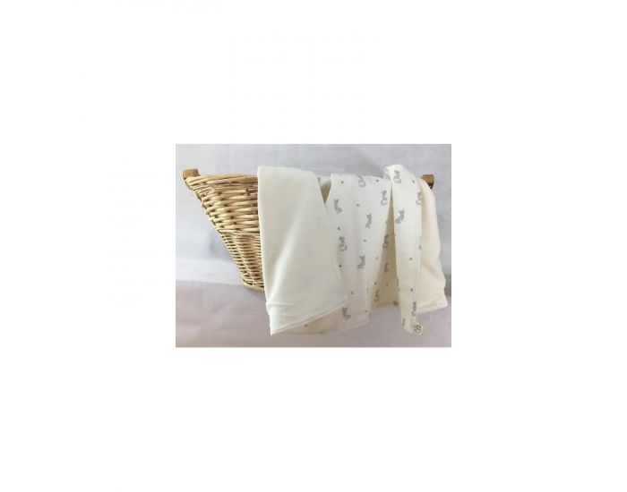 LES DRAPS DE MONIQUE Couverture Renards Double En Velours.