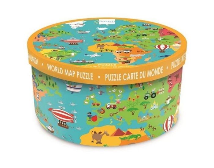 SCRATCH EUROPE Puzzle carte du monde - D�s 6 ans