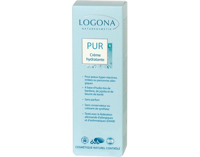 LOGONA Pur Cr�me Hydratante pour Peaux Sensibles - 50 ml