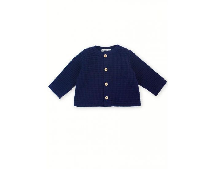 KAPOUNE Cardigan bb fille et garon Marine