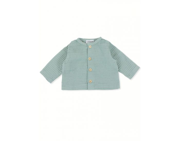 KAPOUNE Cardigan bb fille et garon Vert sauge