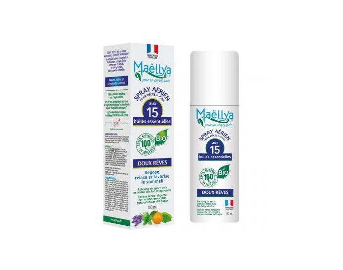 MAELLYA Lot de 2 Sprays Ariens Pices  Vivre Doux Rves - 100 ml