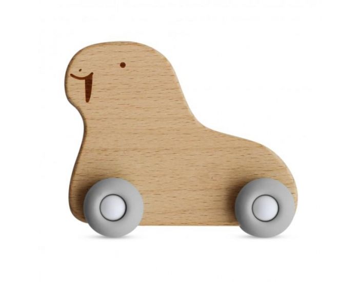 SEVIRA KIDS Jouet de dentition  roulettes - bois et silicone - Ds 6 mois