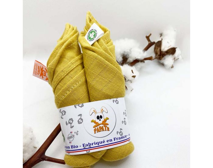 PAPATE Langes en Coton Bio - Feh - 50 x 50 cm