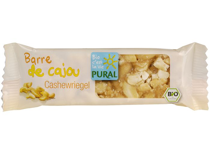 PURAL Barre aux Noix de Cajou - 30 g