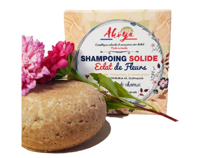 AKOYA Shampoing Solide au Miel et YlangYlang - 50g
