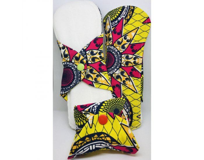 MA TERRE ET MOI Serviette Hyginique Lavable Mademoiselle soleil levant