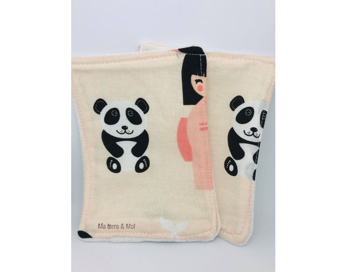 MA TERRE ET MOI Lingettes Bb Lavables en fibre d'Eucalyptus Vintage 2