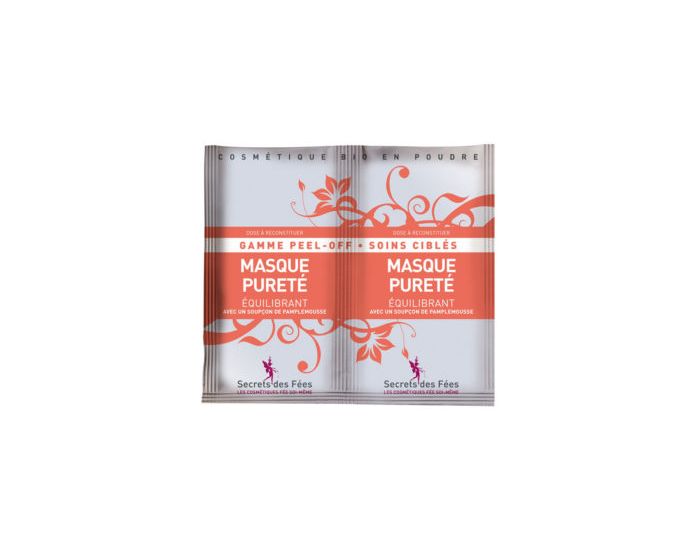 SECRETS DES FEES Masque Peel-Off Puret� Equilibrant - 2x8g