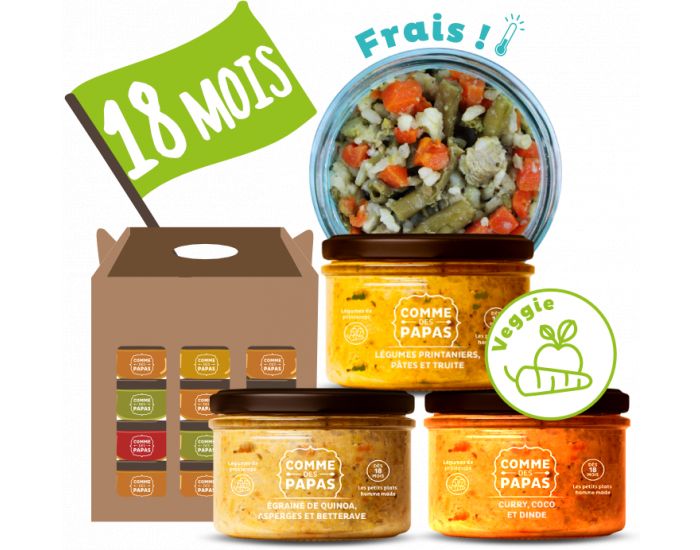 COMME DES PAPAS Pack Veggie d'Hiver - Ds 18 mois