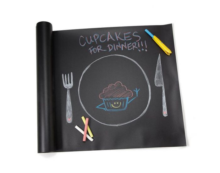 JAQ JAQ BIRD Ardoise Gante Noire + 4 Craies Zro poussire - Ds 3 ans