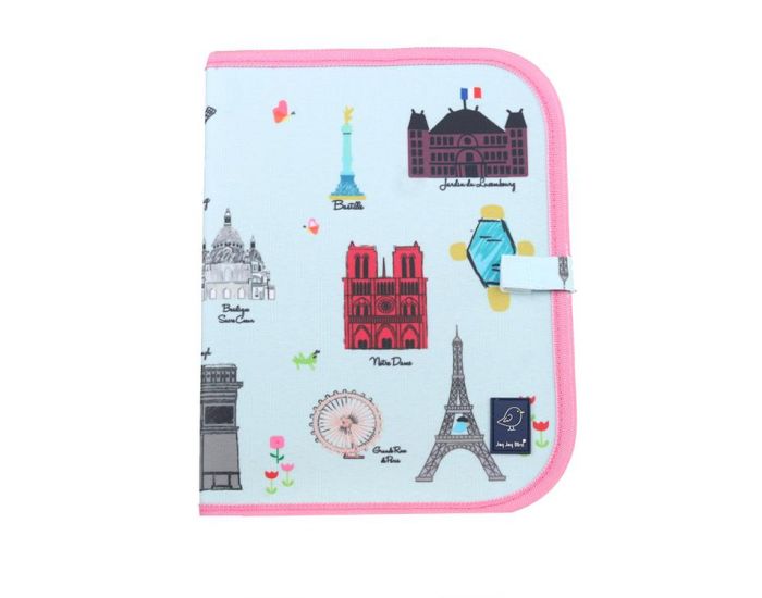 JAQ JAQ BIRD Ardoise Pliable + 4 Craies Zro poussire - Ds 3 ans