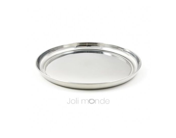 JOLI MONDE Assiette en inox La grande - JOLI MONDE
