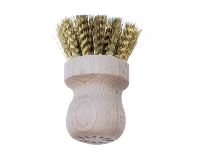 LA DROGUERIE ECOPRATIQUE Brosse � Casserole en Bois de H�tre et Laiton