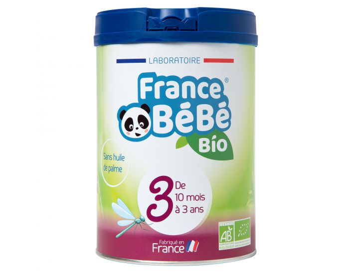 FRANCE BB BIO Pack 3 Boites Lait Croissance 3 - Ds 10 mois - DLC Courte : 10/01/2021