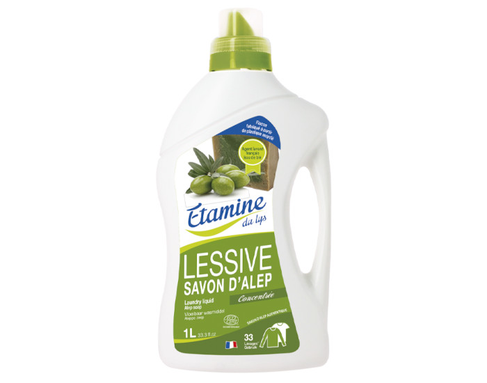 ETAMINE DU LYS Lessive Liquide Concentre au Savon d'Alep - 1 L