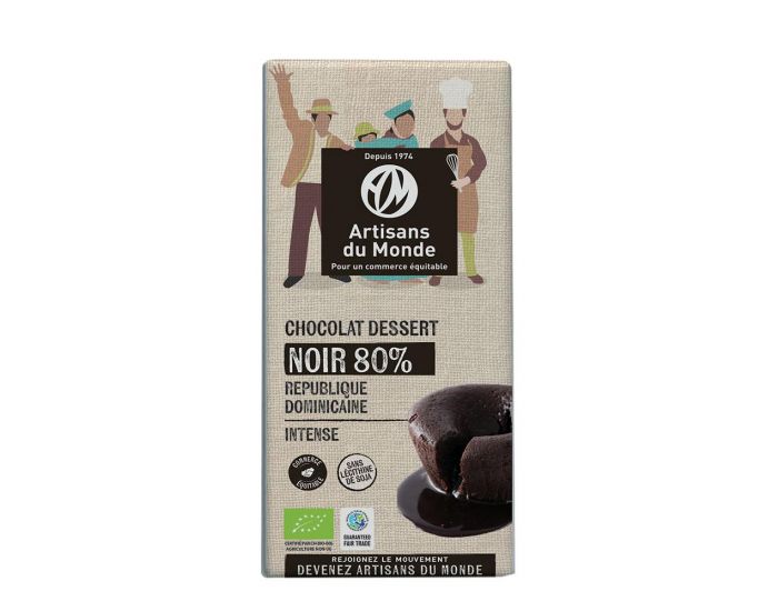 ARTISANS DU MONDE Chocolat Noir Dessert 80% - 180g