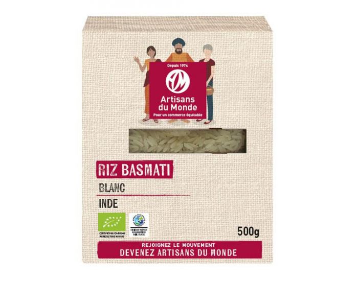 ARTISANS DU MONDE Riz Bio Basmati Blanc 