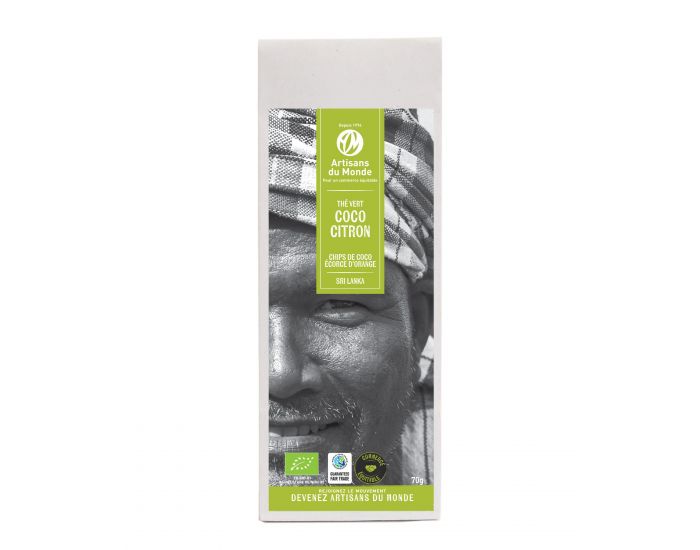 ARTISANS DU MONDE Th� Vert Bio Coco Citron - 70g